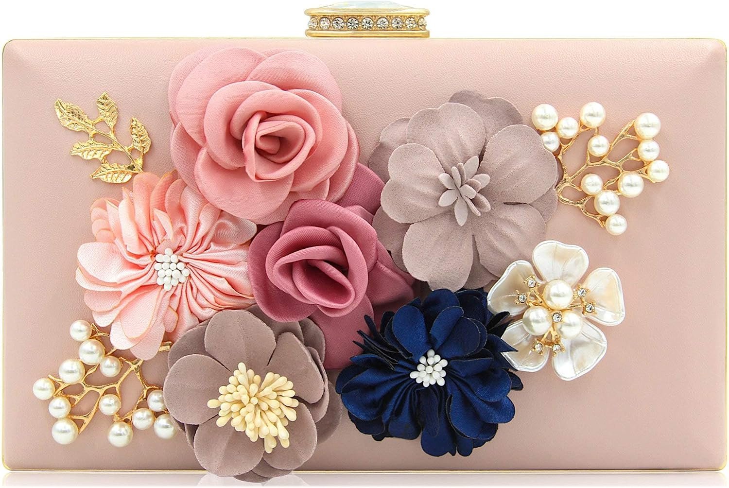 Clutch Purses for Women Floral Flower Wedding Evening Bag