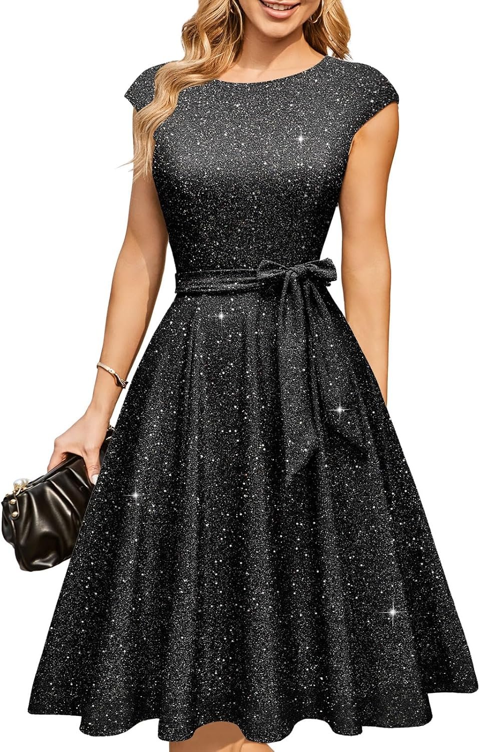 DRESSTELLS Women’s Cocktail Dresses, Formal Wedding Guest Church Dress