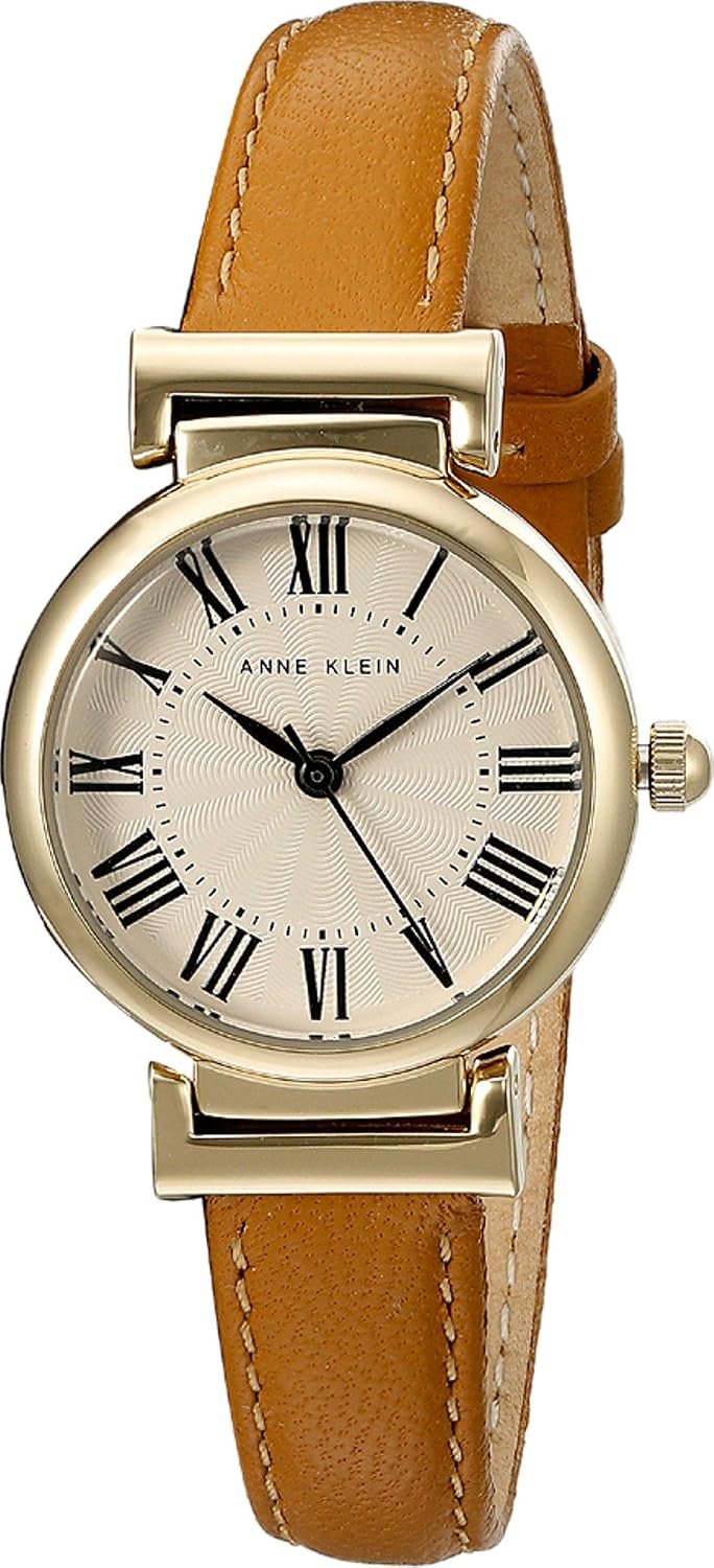 Anne Klein Women’s Leather Strap Watch