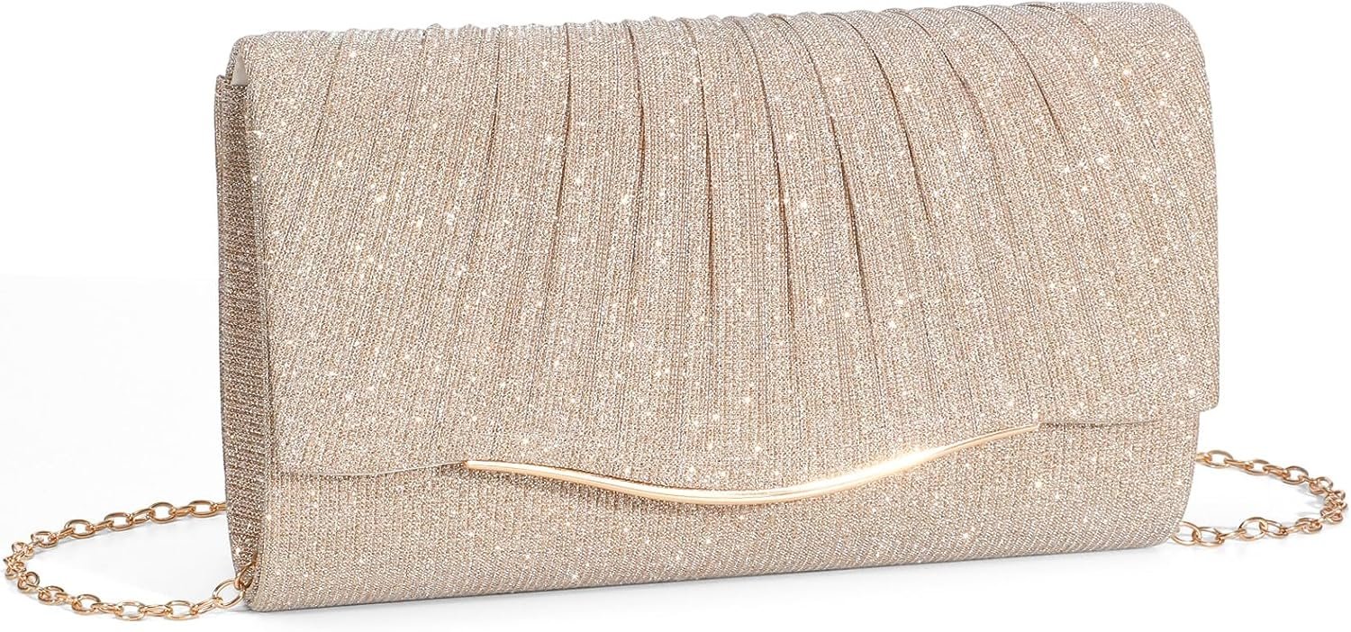 Glitter Women’s Evening Handbags Evening Bag Clutch Purses for Women Formal Rhinestone Evening Clutch
