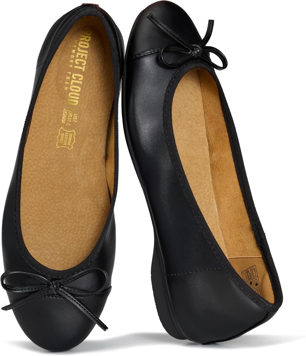 Project Cloud Ballet Flats for Women – Genuine Leather Insole Womens Flats