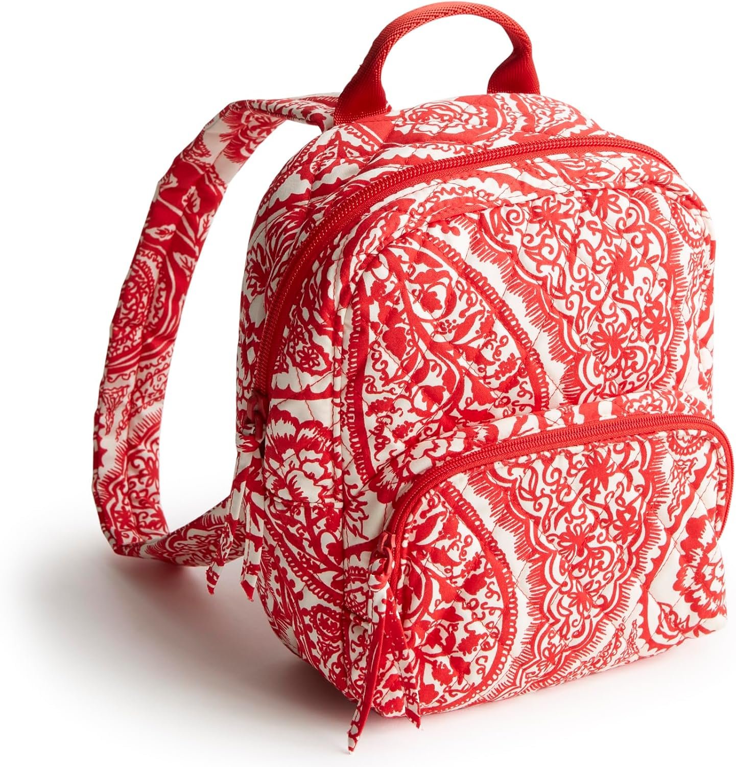 Vera Bradley Women’s Premium Cotton Mini Banbury Backpack, Paisley Key, One Size