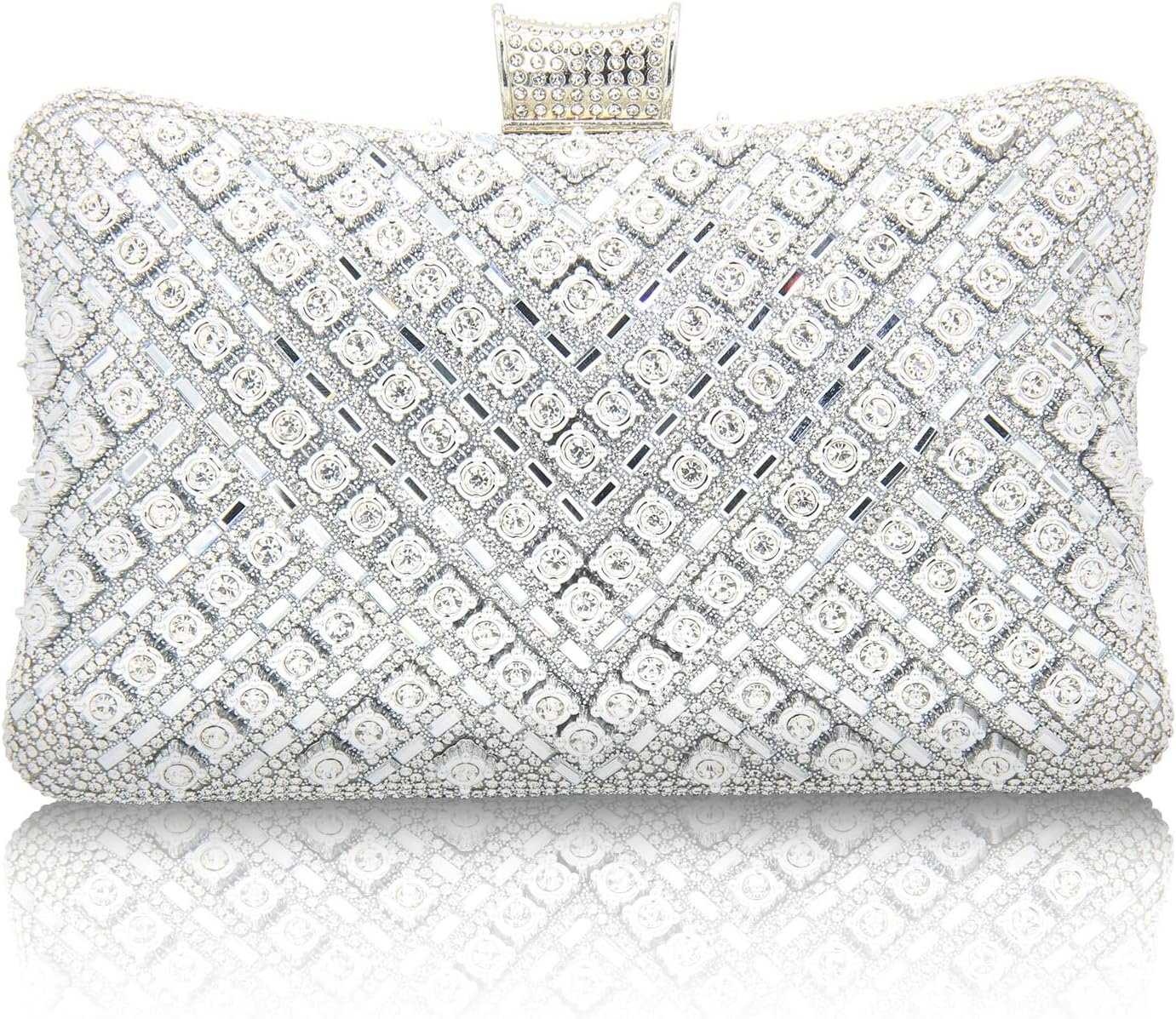 Rhinestone Clutch Purses for Women Sparkly Evening Handbag