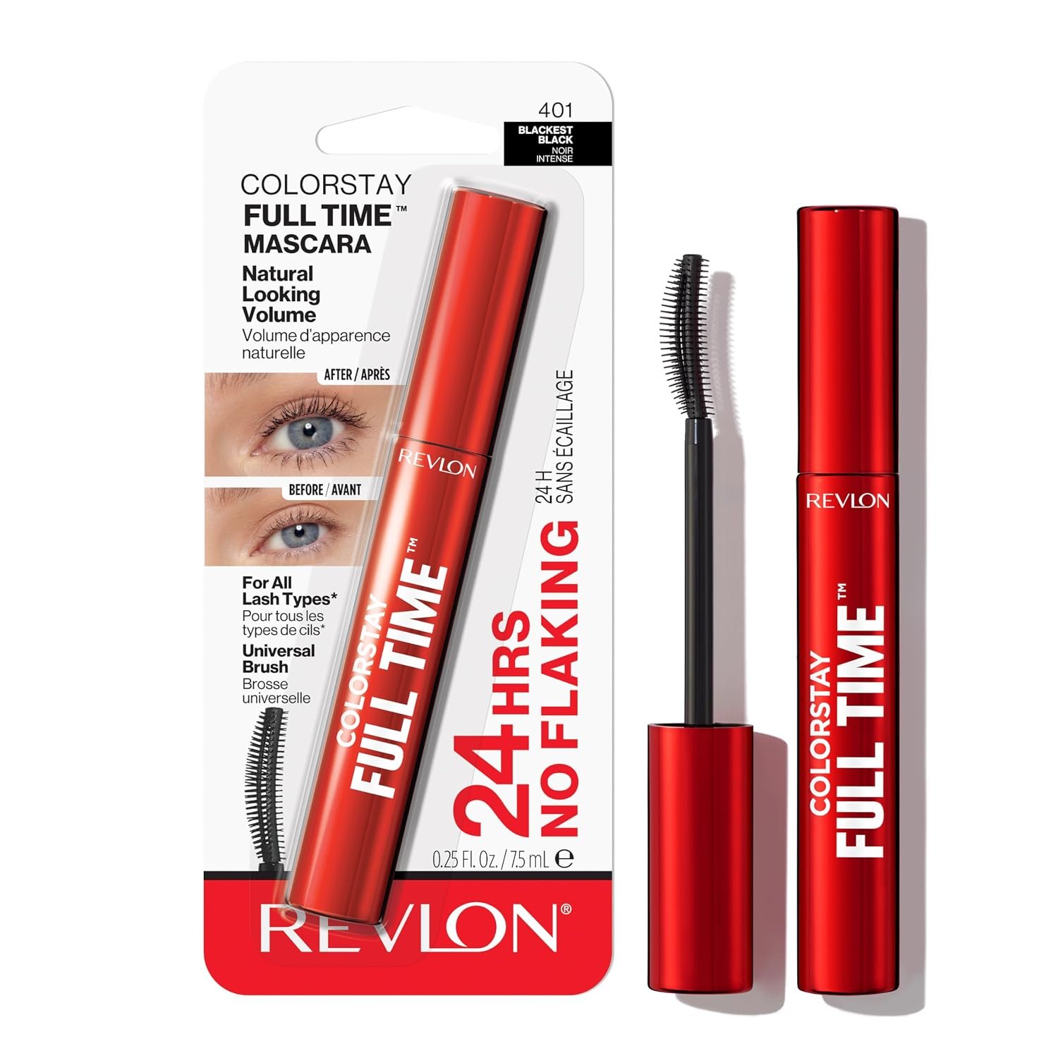 Revlon ColorStay Full Time Mascara, 401 Blackest Black
