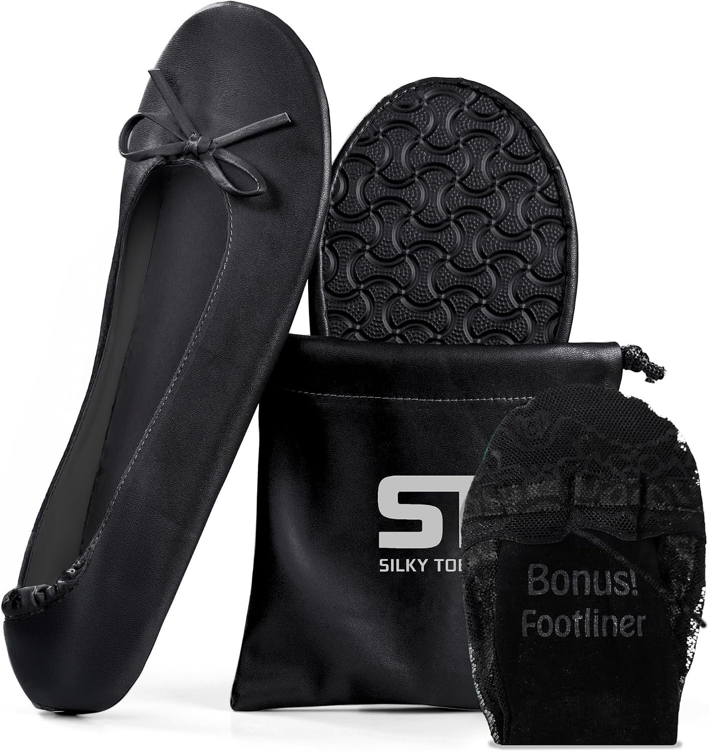 Foldable Flats for Women, Portable Ballet Shoes for Wedding &Travel Comfort