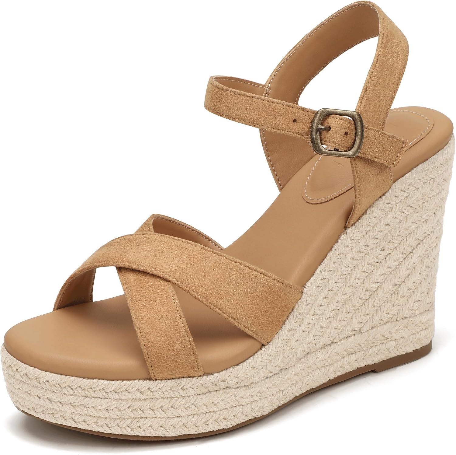 IDIFU Espadrille Platform Wedge Sandals for Women