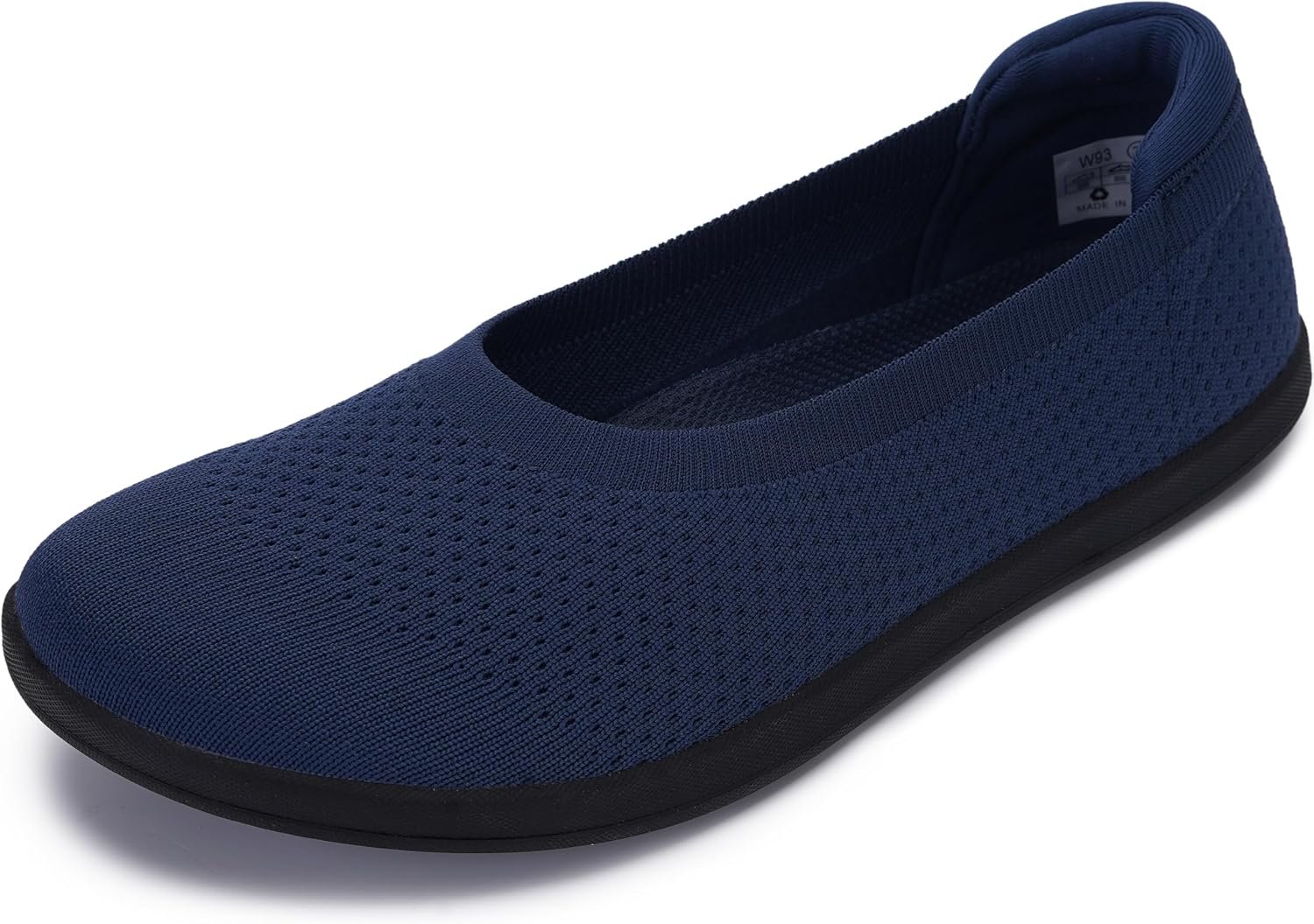 WHITIN Women’s Wide Toe Box Barefoot Ballet Flats W93 | Natural Toe Space for Wide Feet, 2 Removable Insoles for Adjustable Fit, Comfort for Office, Dress, Business Casual, Daily