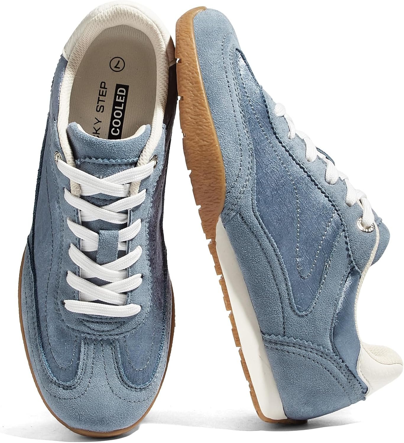 LUCKY STEP Women’s Retro Casual Fashion Sneakers Classic Tennis