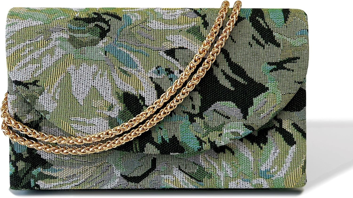 Floral Evening Clutch Purses For Women Cute Embroidery Crossbody Shoulder Handbag For Wedding, Cocktail, Prom & Party