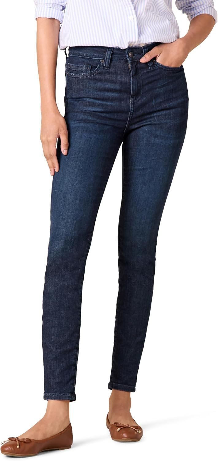 Amazon Essentials Women’s High-Rise Skinny Jeans with Stretch, 5-Pocket Styling, 3 Inseam Lengths – Discontinued Colors