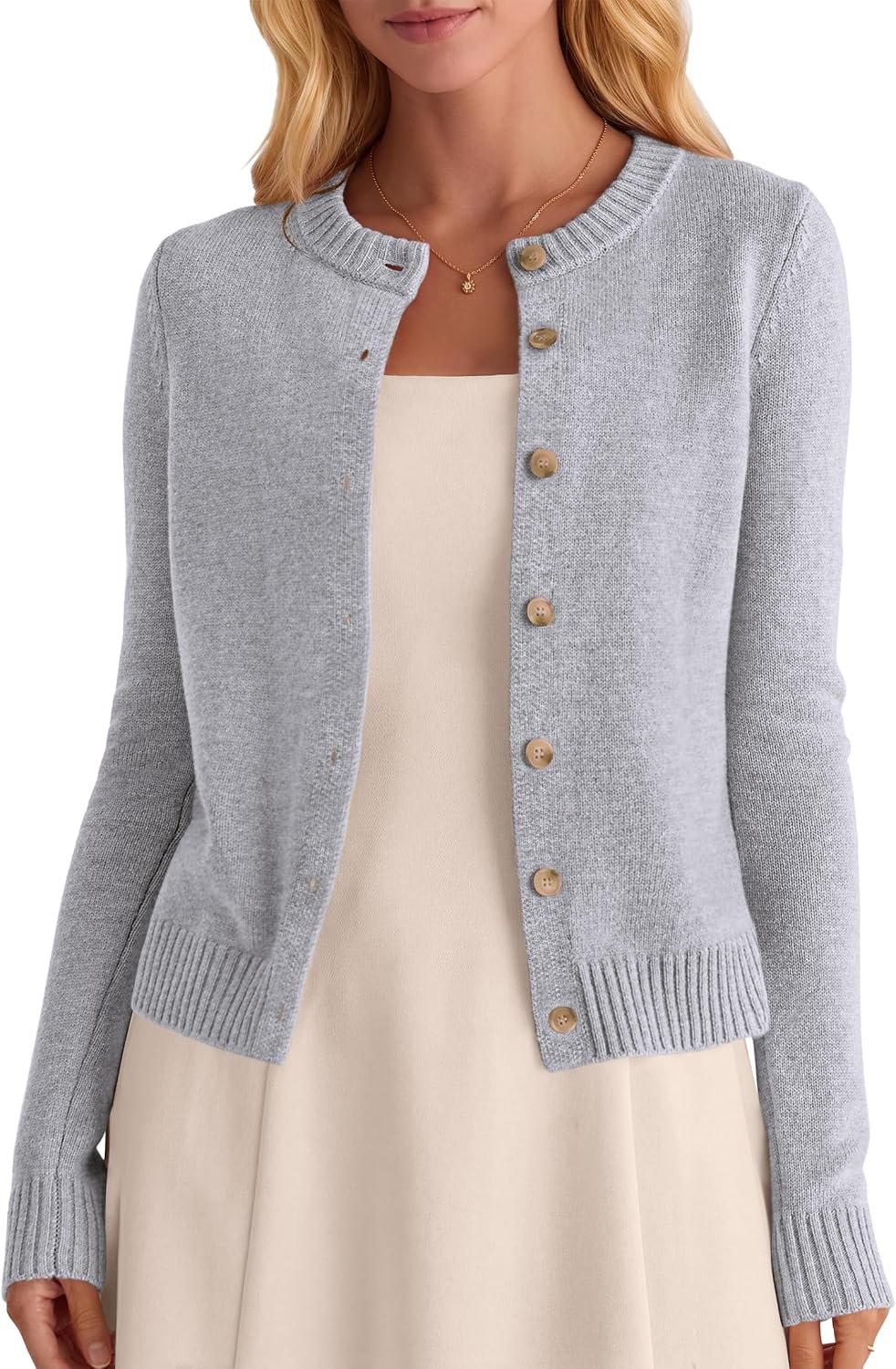 IWD Cardigan Sweaters for Women Long Sleeve Button Up Knit Fall Tops 2026