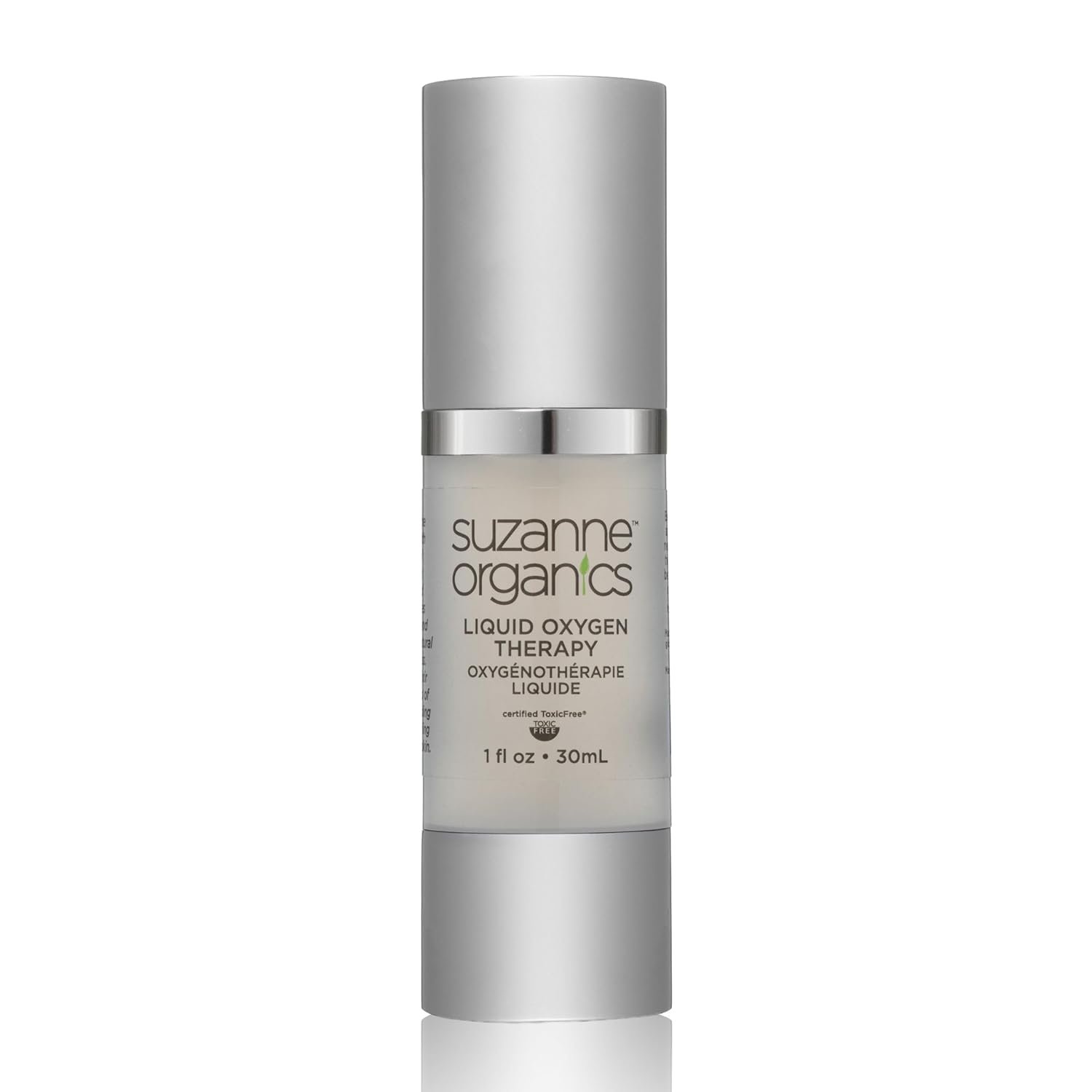 Suzanne Somers Liquid Oxygen Therapy Facial Serum – Revitalizing O2 Elixir for Clear, Healthy Skin – Reduces Fine Lines & Wrinkles – Soothes Sensitive Skin with Apple & Watermelon Extracts – Organic