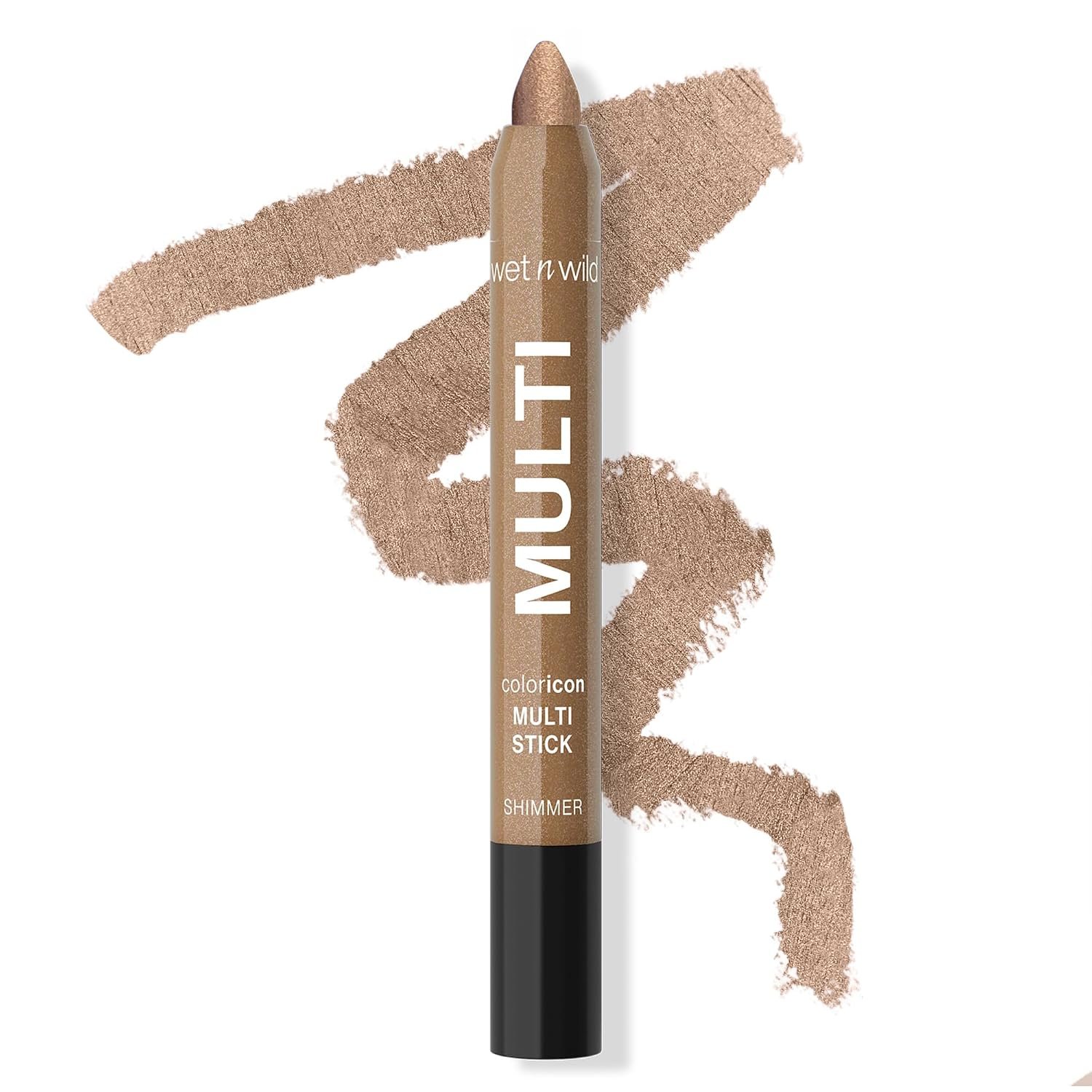 wet n wild Color Icon Cream Eyeliner Eyeshadow Multi-Stick, Moisturizing, Nourishing Velvety Cream-to-Powder Buildable & Blendable Formula, Cruelty-Free & Vegan – Champagne Room